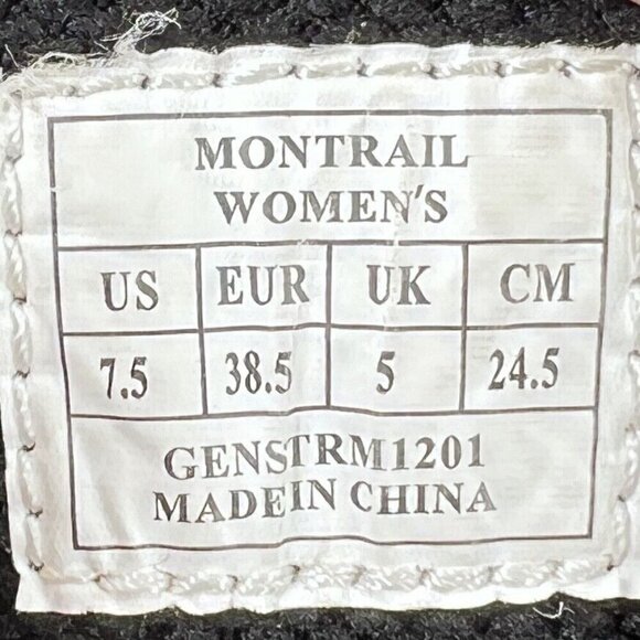 Montrail Gore Tex Gray Blue Hiking Trail Women Boot Shoes GENSTRM1201 Size 7.5 - Picture 12 of 12